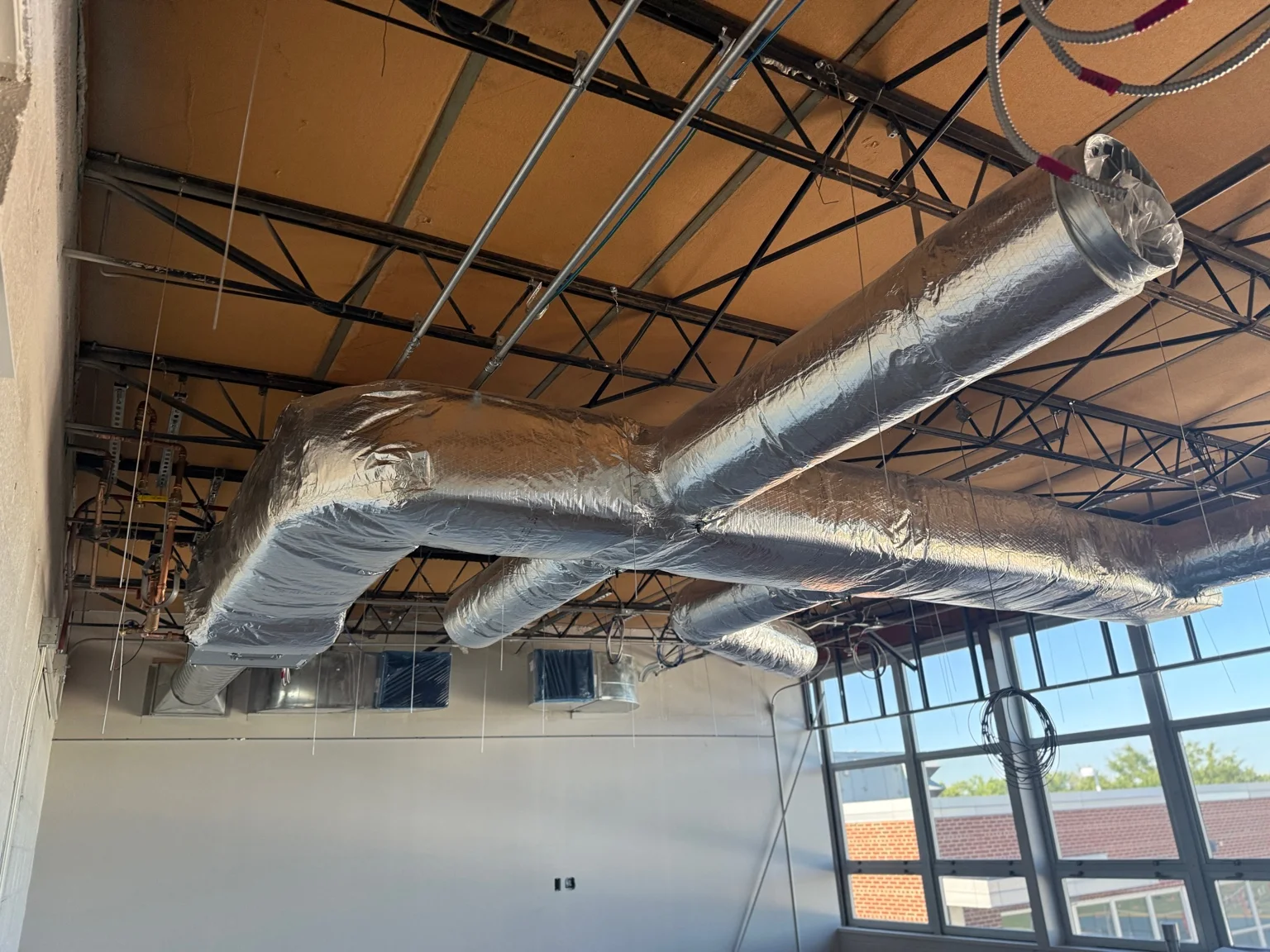 Ductwork at Kenton Elementary School.